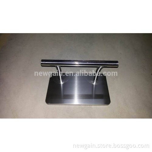 Stainless steel footrest for hair salon barber chair. Hairdressing Chair Footrest